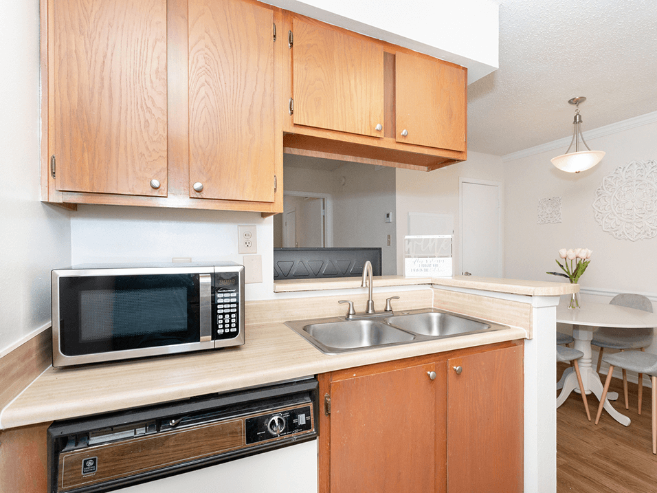 Fully-Equipped Kitchen at Afton Oaks Apartments